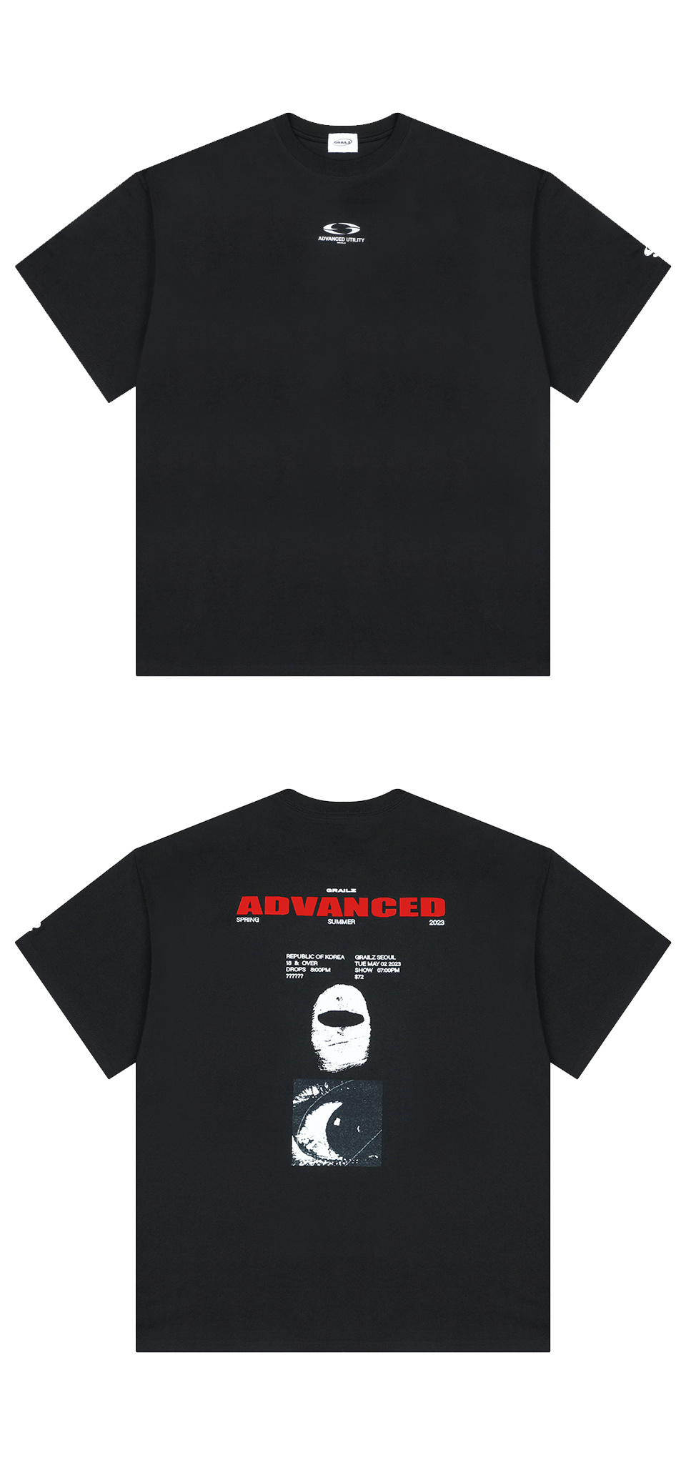 ★GRAILZ★ ADVANCED GRAPHIC T SHIRTS BLACK GRAILZ Advanced Graphic T-shirts - Black | International Store