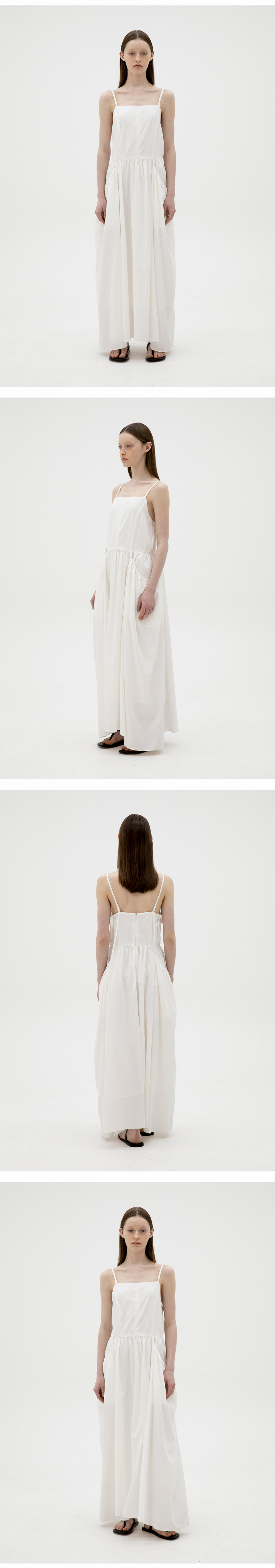 人気【LEVAR】Shirring Pocket Sleeveless Dress [送料・関税込] MUSINSA公式 | LEVAR Shirring Pocket Sleeveless Dress - White