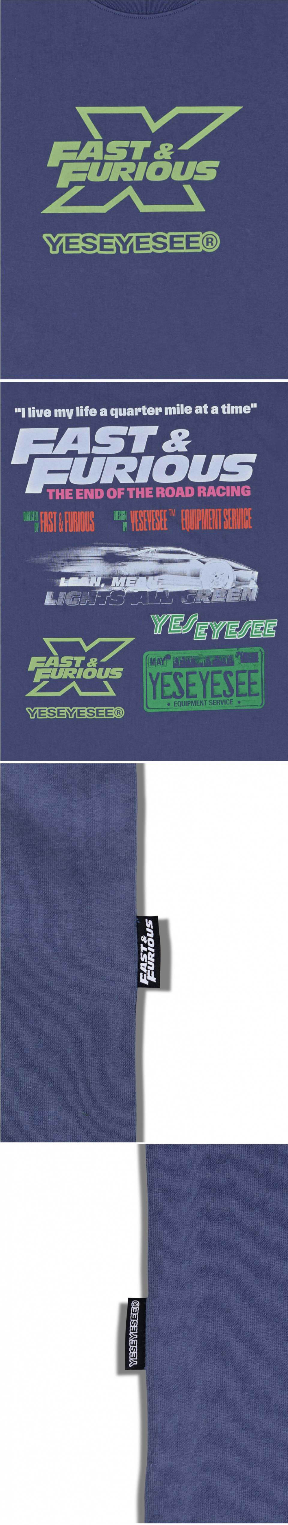 [YESEYESEE]★Y.E.S x Fast & Furious Emblem Tee 23SS_YESFast_FuriousRacingKids