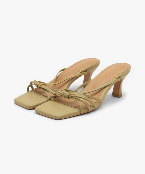 키메르 스트랩 샌들 뮬 (6cm)