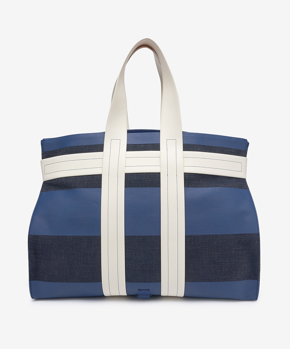MUSINSA | SUNNEI Parallepipedo Tote Bag - Denim: Dark Navy