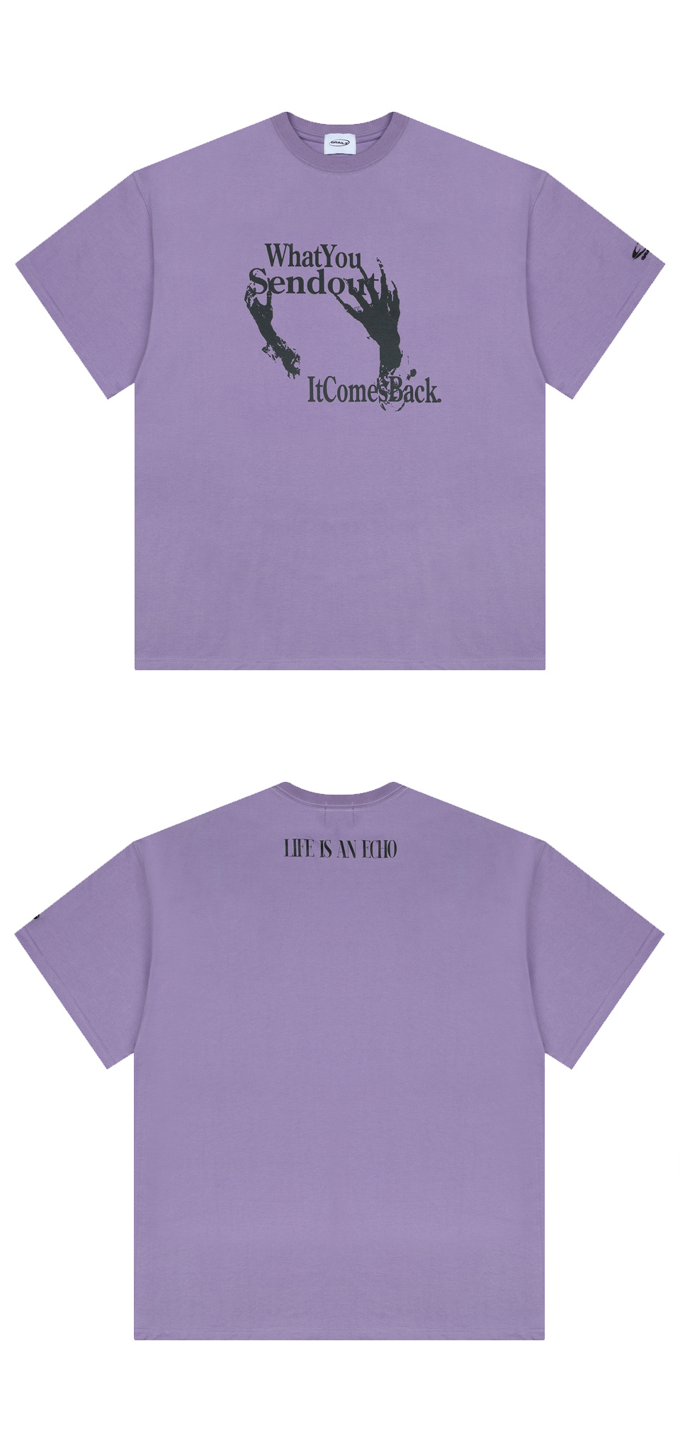【GRAILZ】LIFE IS AN ECHO T-SHIRTS [PURPLE] GRAILZ - Life Is An Echo T-shirt | HBX - Globally Curated