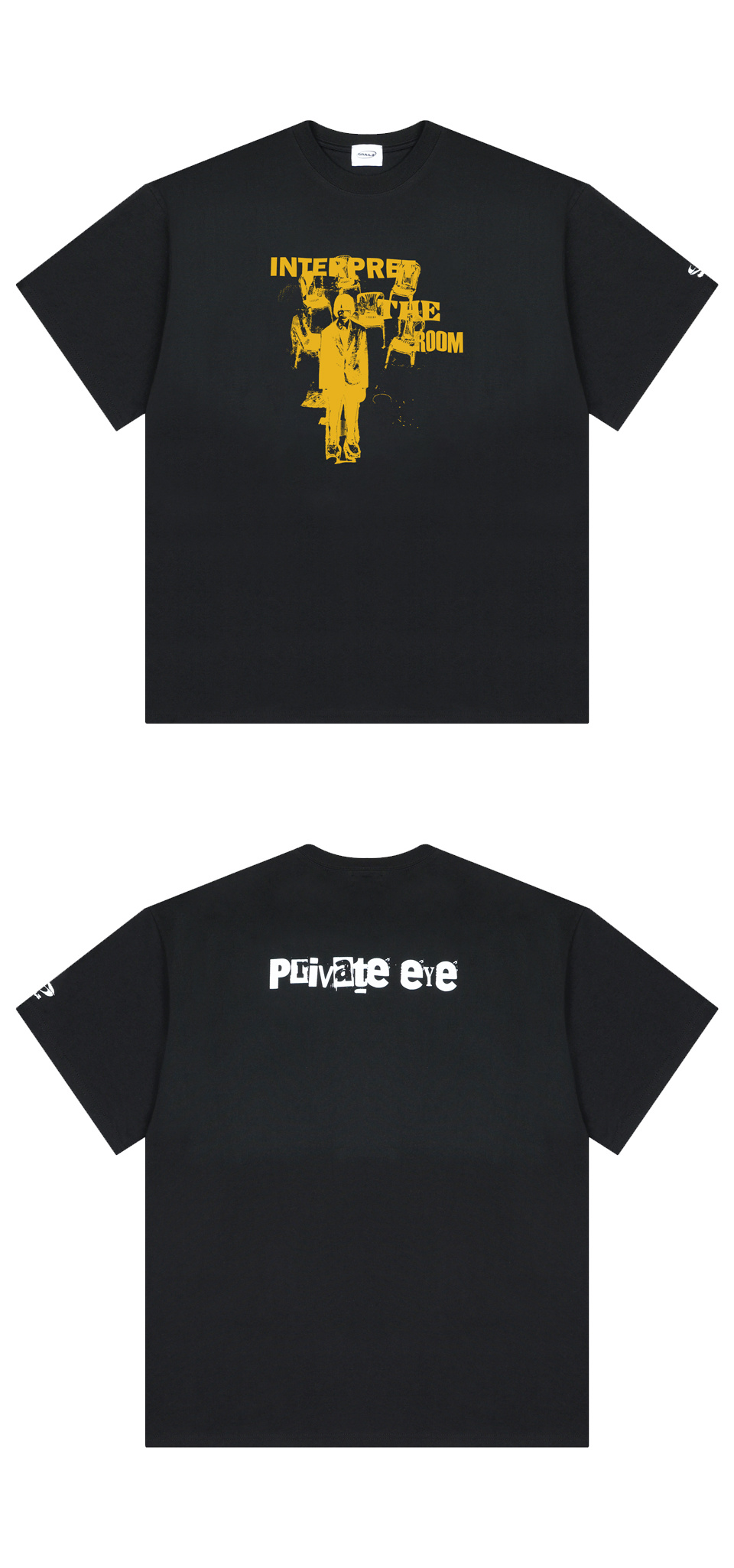 MUSINSA公式 | GRAILZ PRIVATE EYE T-SHIRTS [BLACK]