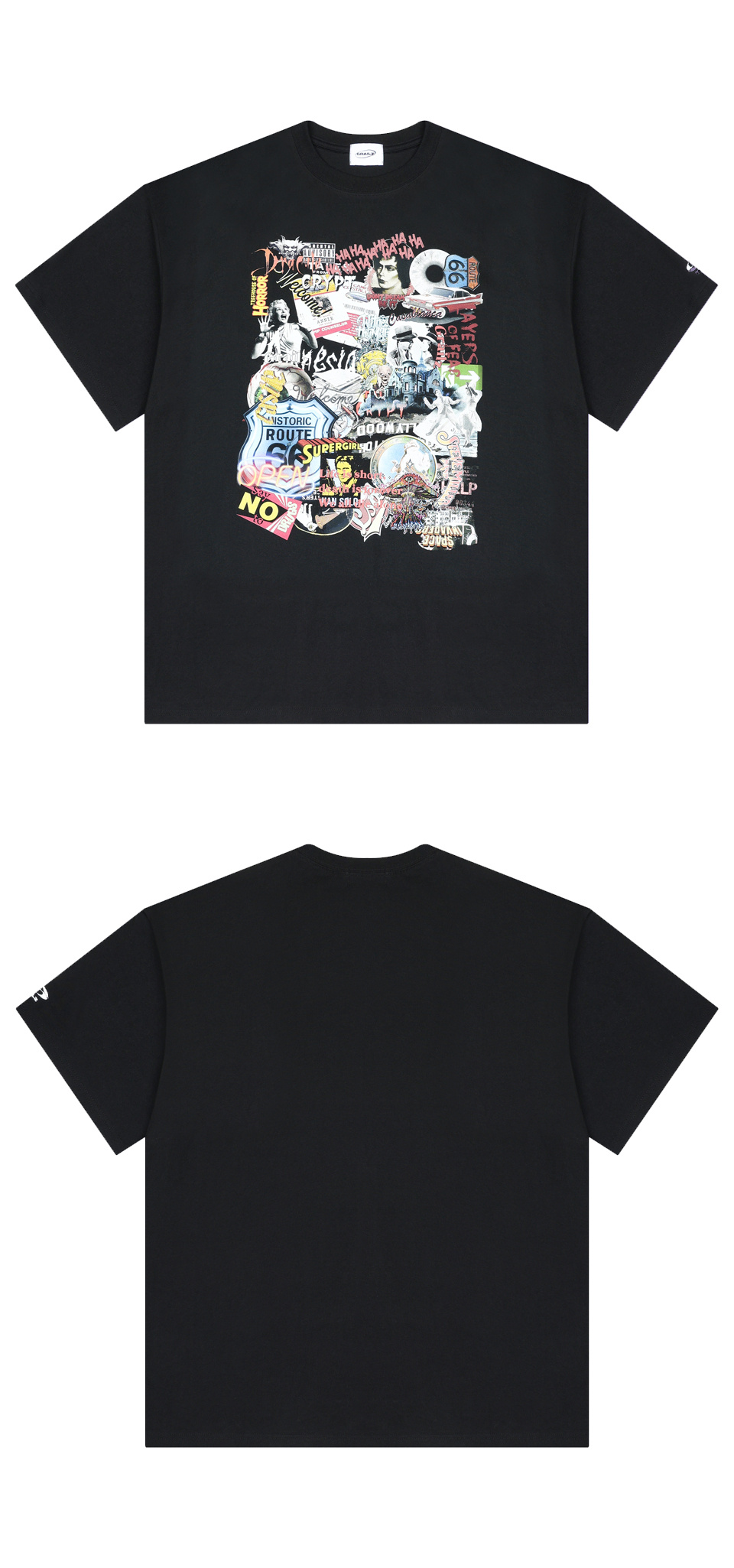 ★GRAILZ★ COLLAGE TSHIRTS CHARCOAL GRAILZ Collage T-shirts - Charcoal | International Store