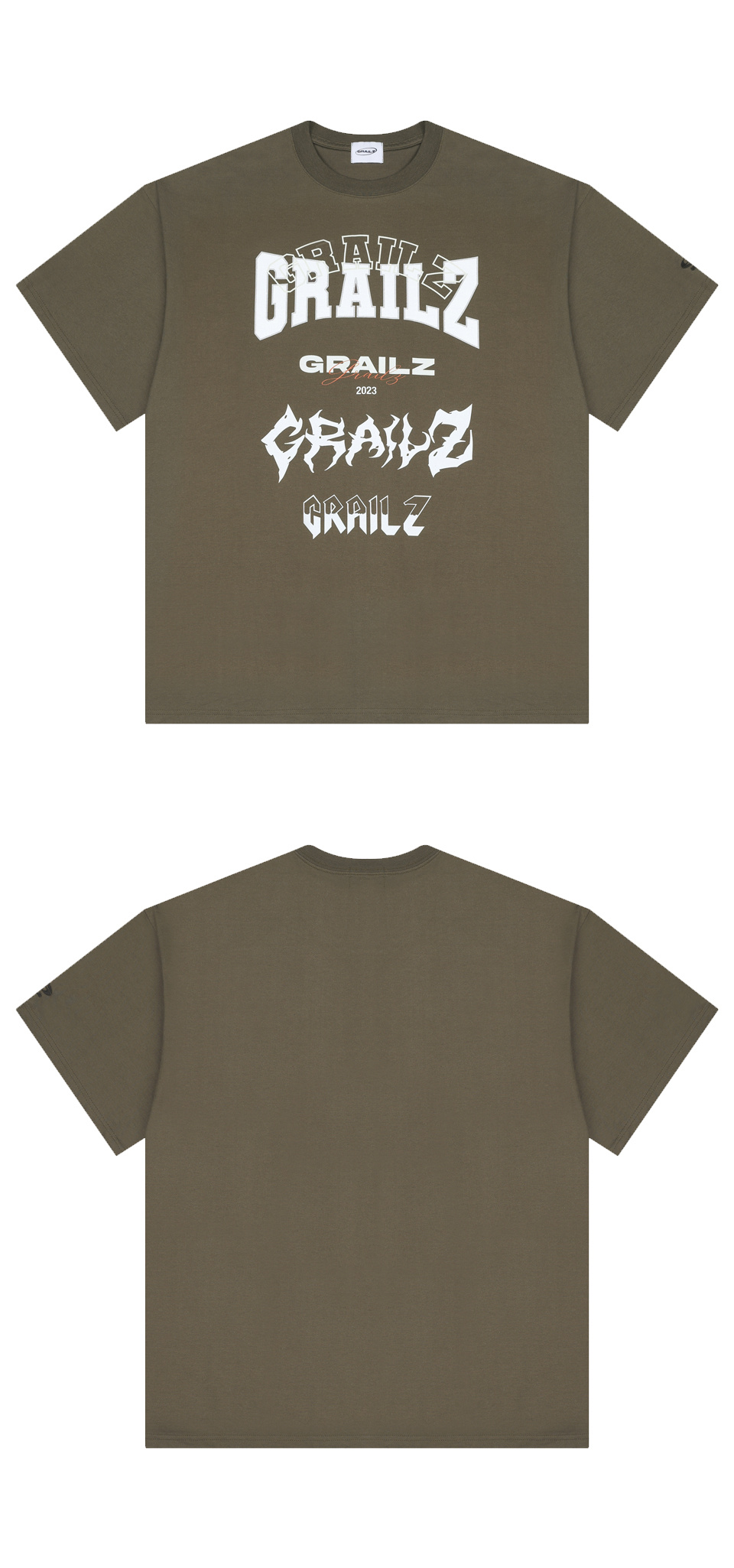★GRAILZ★ MULTI LOGO TSHIRTS KHAKI MUSINSA | GRAILZ MULTI LOGO T-SHIRTS [KHAKI]