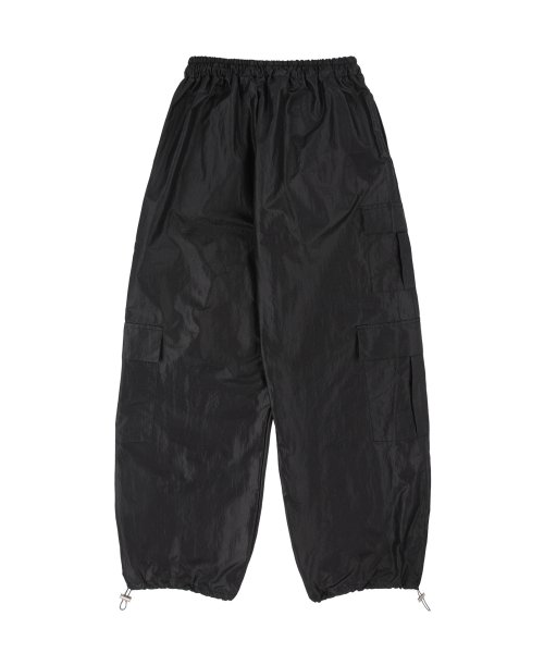 [NF] FLAT NYLON CARGO PANTS (BLACK)_F23QD855