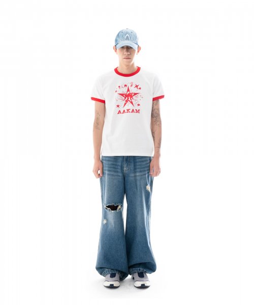 Distressed Denim Pants (Blue)