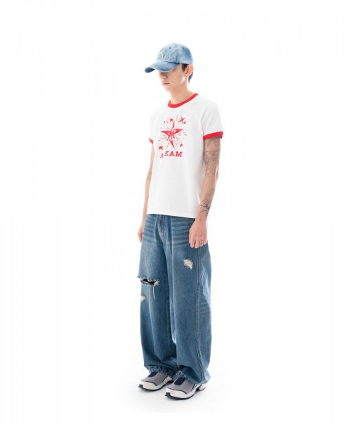 Distressed Denim Pants (Blue)