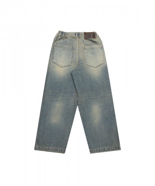 Distressed Denim Pants (Sand Blue)