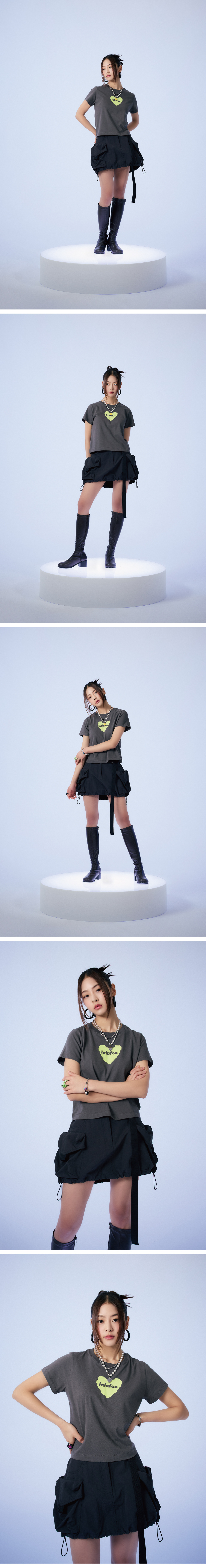 ★lalafox★CARGO SHORT SKIRT★Charcoal★韓国★大人気★ MUSINSA | LALAFOX CARGO SHORT SKIRT CHARCOAL