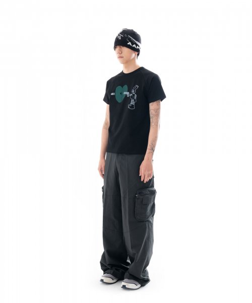 Bunny Raglan Half Top (Black)