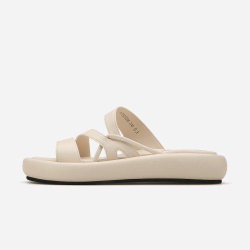 사이드 크로스 스트랩 슬리퍼 412323005 (3cm/2color)