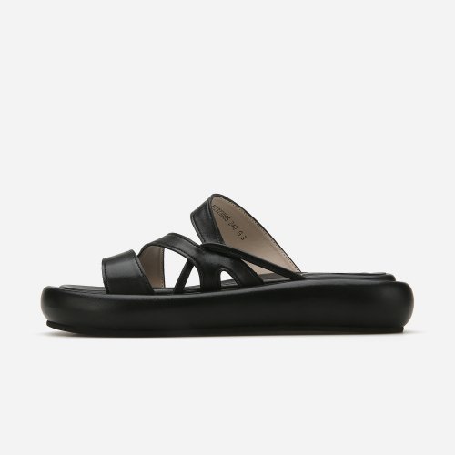 사이드 크로스 스트랩 슬리퍼 412323005 (3cm/2color)