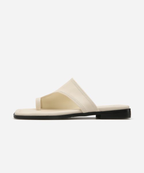 스퀘어 토 스판 쪼리 슬리퍼 412323002 (2cm/3color)
