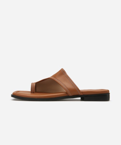 스퀘어 토 스판 쪼리 슬리퍼 412323002 (2cm/3color)