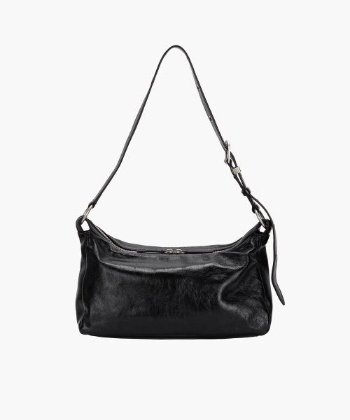 OUTPOCKET HOBO_black glossy plain