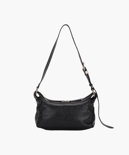 OUTPOCKET HOBO MINI_black glossy plain