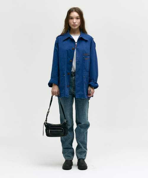 OUTPOCKET HOBO MINI_black glossy plain