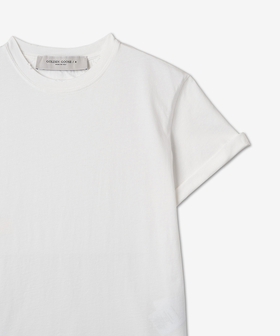 MUSINSA | GOLDEN GOOSE Logo Patch Short-sleeved T-shirt
