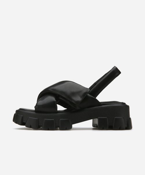 크로스 스트랩 패딩 샌들 412324011 (5cm/2colors)