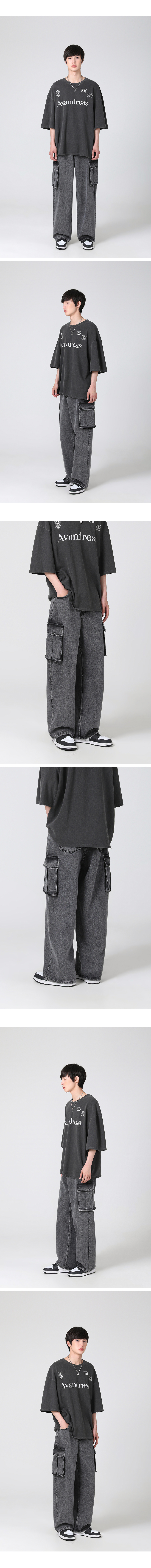 어반드레스(AVANDRESS) Snow cargo Denim BLACK