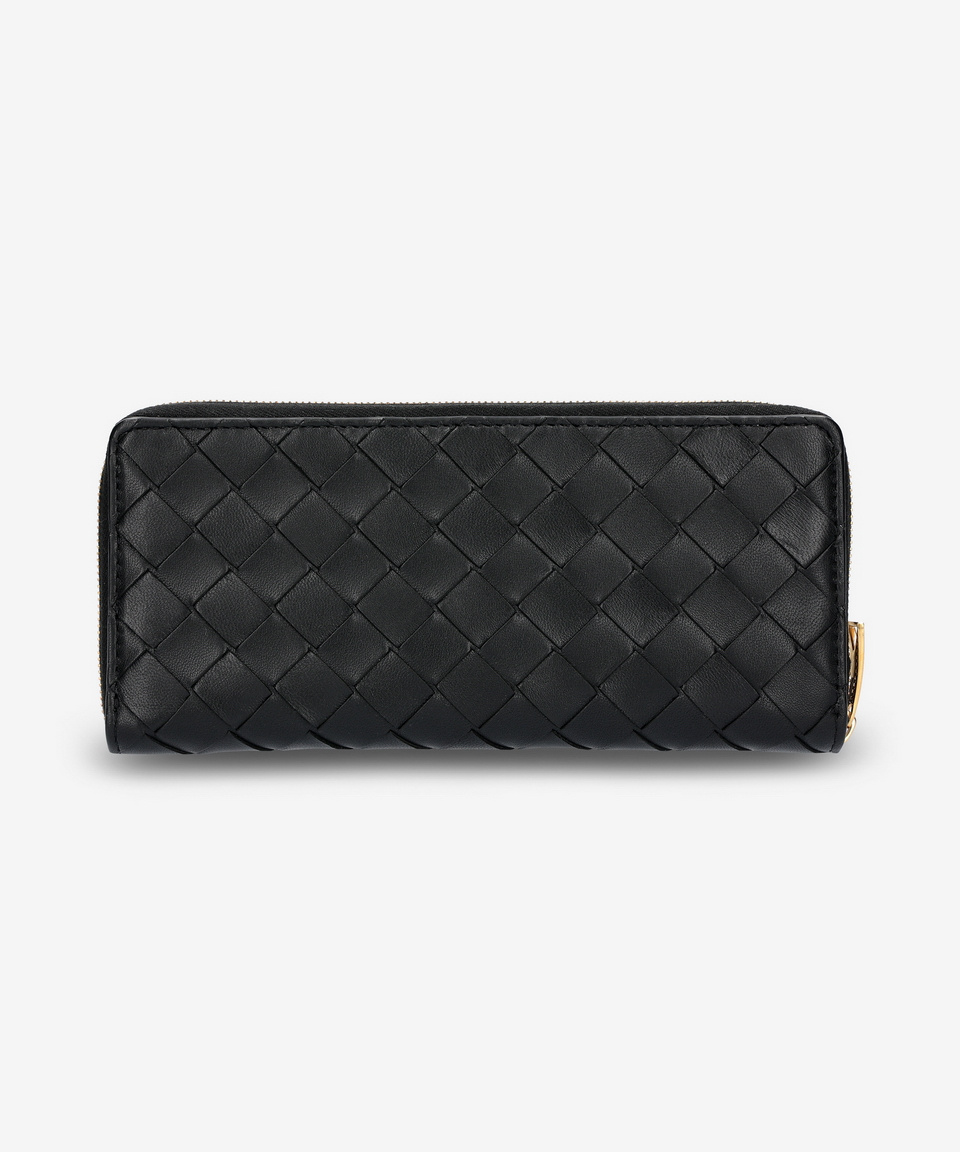 보테가베네타(BOTTEGA VENETA) 여성 인트레치아토 집 어라운드 장지갑 - 블랙 / 708591VCPP28425 - 786,000 | 무신사 스토어