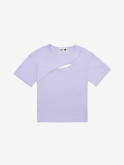 허쉬 트임 크롭 티셔츠_80201TS
