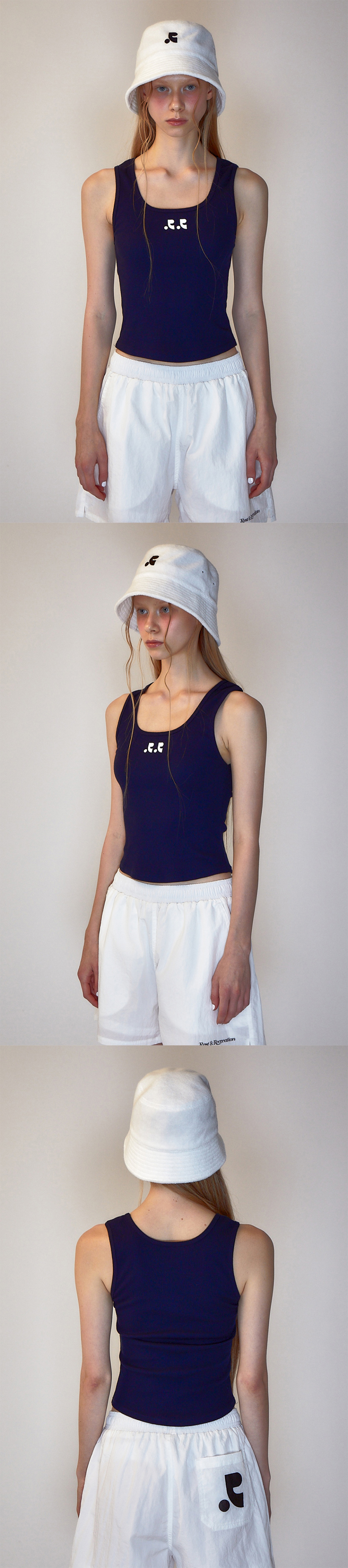 ハット [ Rest & Recreation] RR LOGO TERRY BUCKET HAT (3 color) MUSINSA公式 | REST&RECREATION RR LOGO TERRY BUCKET HAT WHITE