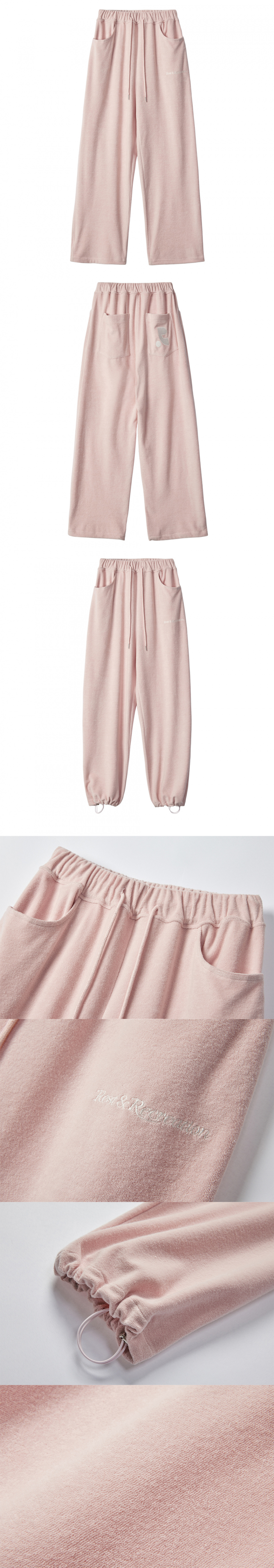 ★韓国人気★Rest&Recreation★RR TERRY JOGGER PANTS Rest&Recreation】韓国人気☆ (S,L) TERRY JOGGER PANTS (Rest