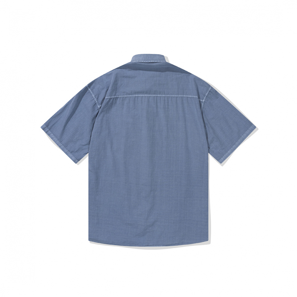 에이전트픽(AGENT PEEK) AGP 컬러 하프 셔츠 라이트 블루