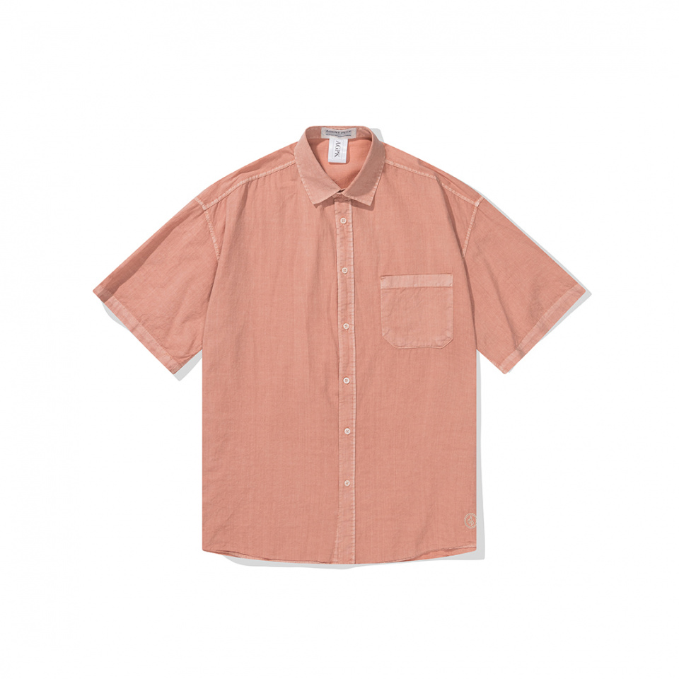 에이전트픽(AGENT PEEK) AGP 컬러 하프 셔츠 라이트 핑크