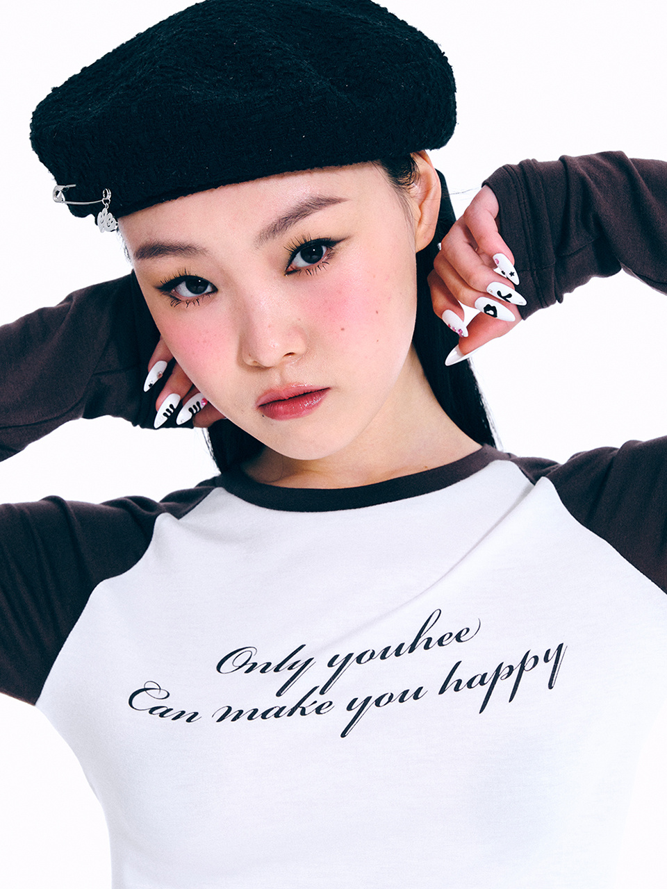 Tシャツ・カットソー YOUHEE REGLAN LETTERING LONG SLEEVE BROWN MUSINSA | YOUHEE REGLAN LETTERING LONG SLEEVE BROWN