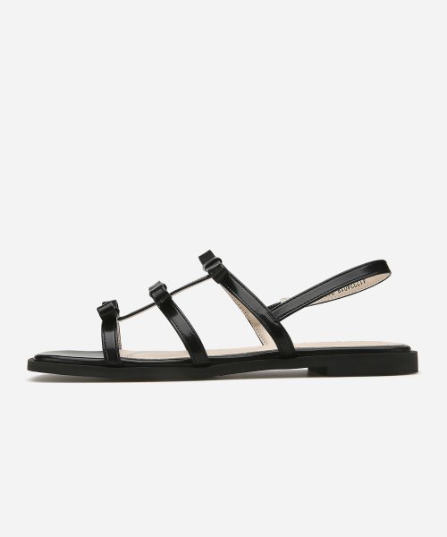스퀘어 토 리본 스트랩 샌들 412324018 (1.5cm/3colors)