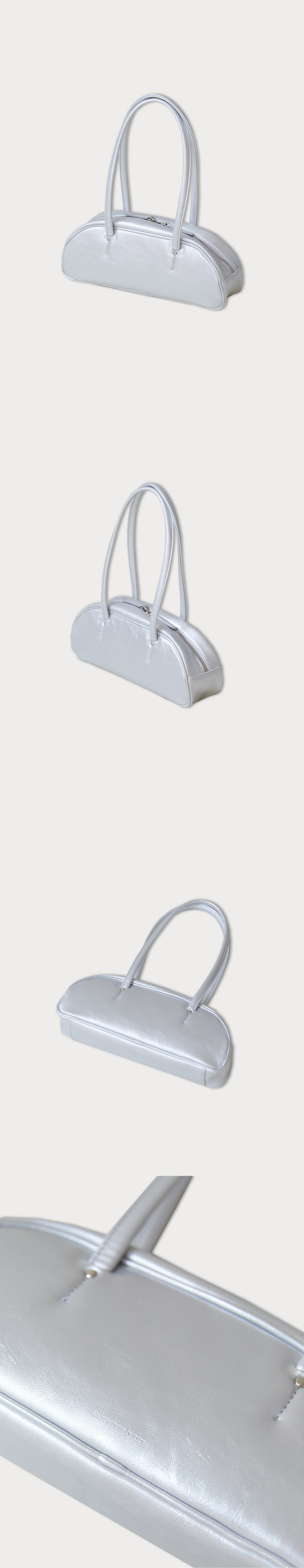★SOMEWHERE BUTTER.★ demi baguette bag silver MUSINSA | SOMEWHEREBUTTER demi baguette bag - silver