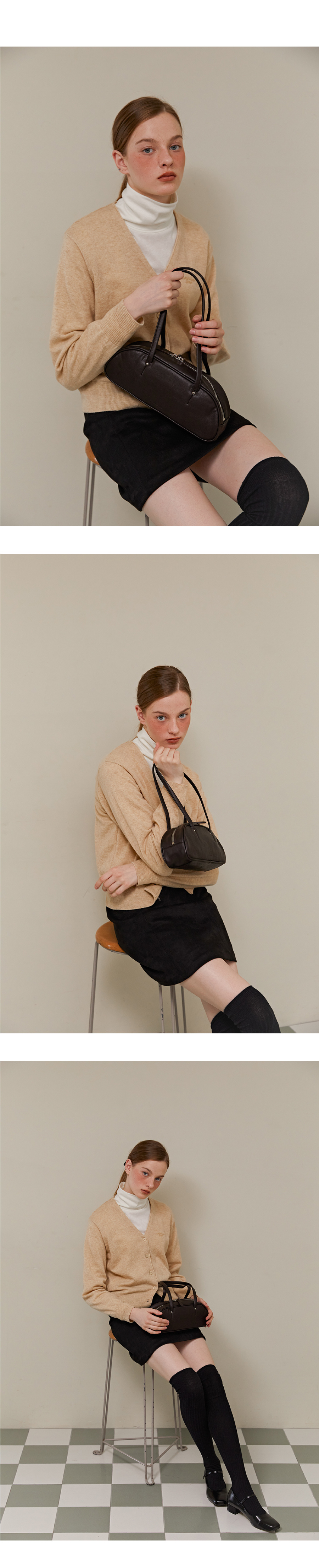 ★SOMEWHERE BUTTER.★ demi baguette bag dark brown demi baguette bag - dark brown - SOMEWHERE BUTTER | 60