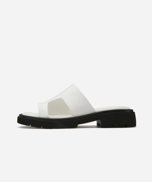라운드 토 청키힐 슬리퍼 412323001 (3cm/3color)