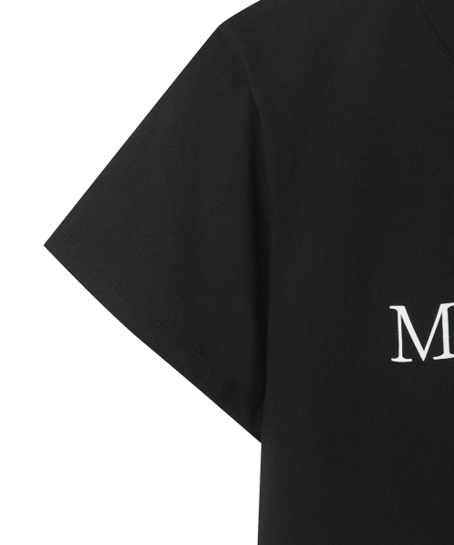 MATIN KIM LOGO CROP TOP IN BLACK