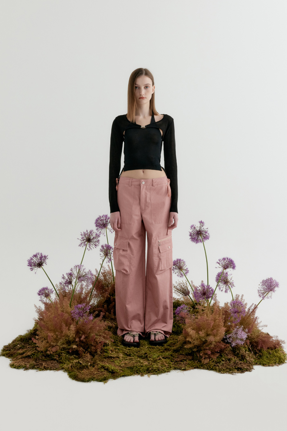 【タグ付き】inscrire 2023ss bolero sweat shirt MUSINSA | YUSE (SET) LACE UP HALTER & SHEER BOLERO KNIT TOP