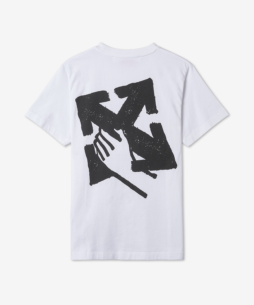 ★Off-White★ Hand Arrow Print T-Shirt White OMAA027S23JER00 Buy T-shirts Off-White Hand Arrow-print cotton T-shirt