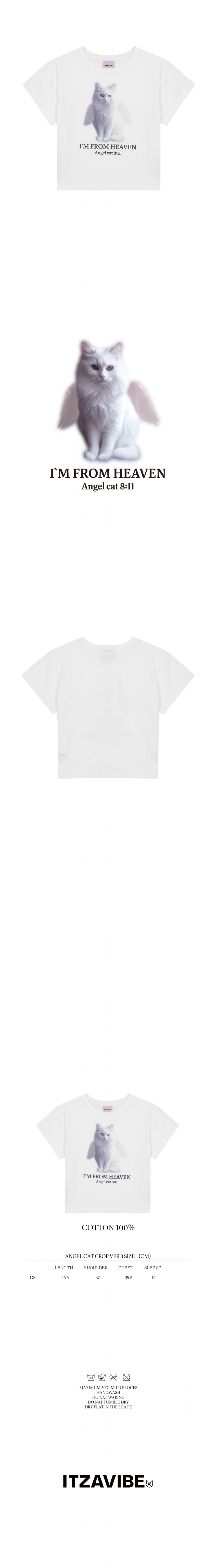 ITZAVIBE★韓国★人気★ANGEL CAT CROP VER.3 MUSINSA | ITZAVIBE ANGEL CAT CROP VER.3_WHITE