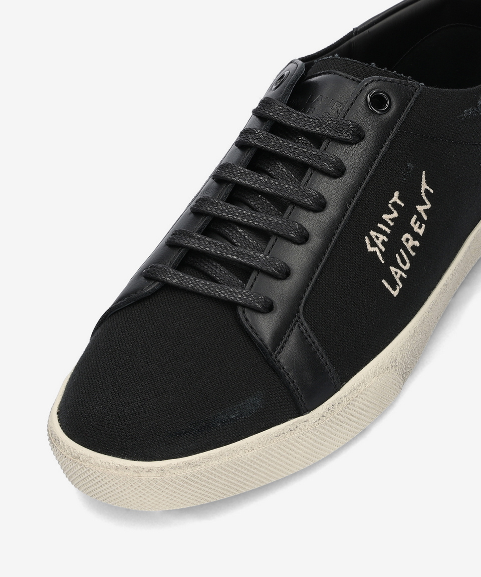 MUSINSA | SAINT LAURENT Destroyed Low Top Sneakers - Black MUSINSA | SAINT LAURENT Destroyed Low Top Sneakers - Black