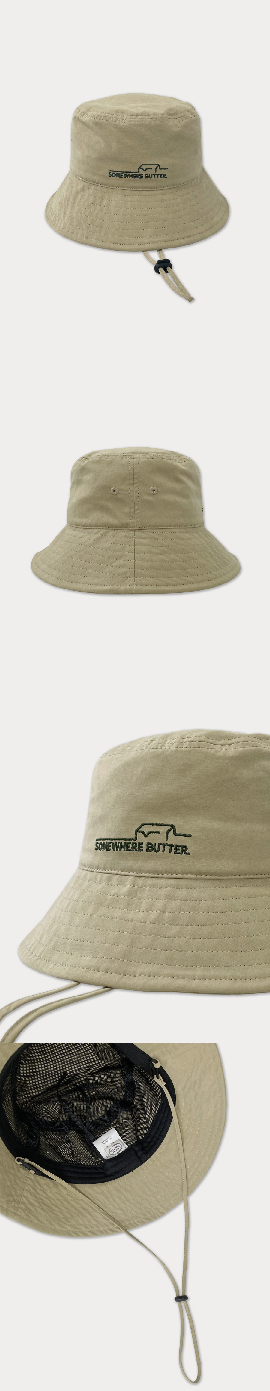 ハット somewherebutter butter safari hat beige B23BQ001150AF MUSINSA公式 | SOMEWHEREBUTTER butter safari hat - beige