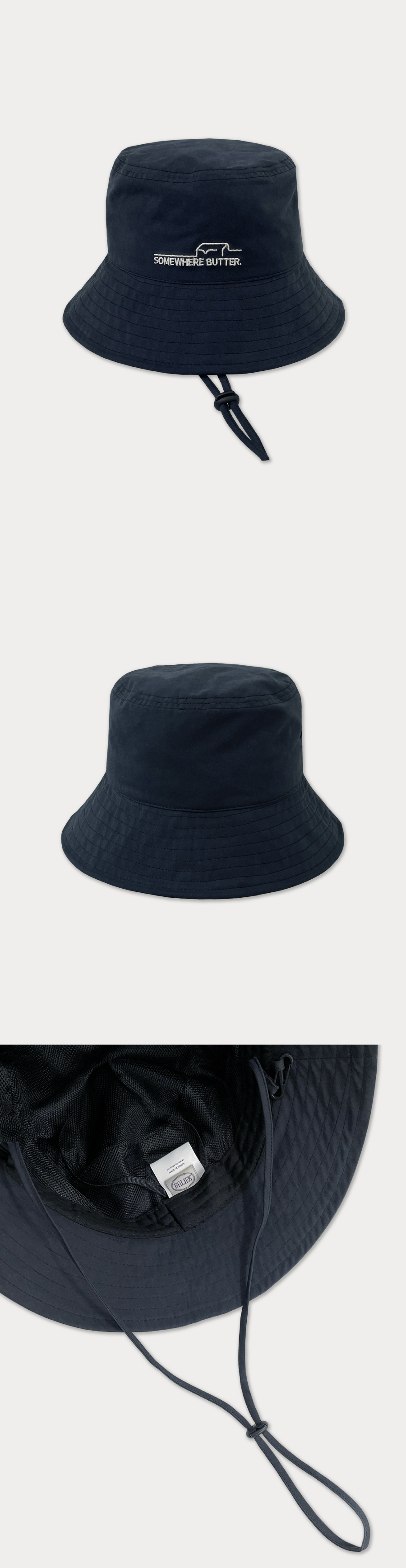 [SOMEWHERE BUTTER]★butter safari hat MUSINSA | SOMEWHEREBUTTER Wave logo safari hat - 4color