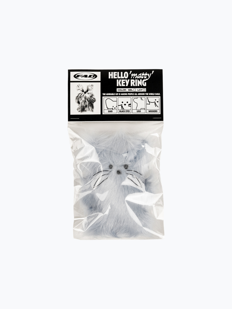 小物 FAD Matty Cat Key Ring Sky Blue TNX HWI FAD] (4차 재입고) CAT KEY RING (SKY BLUE) :: 신개념 편의점