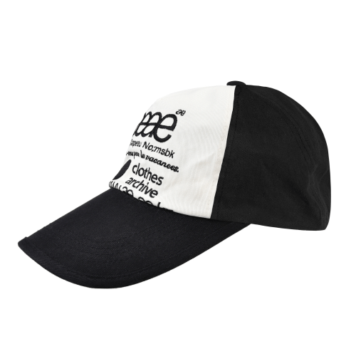 WEB LOGO TWO TONE BALL CAP - [BLACK/WHITE]