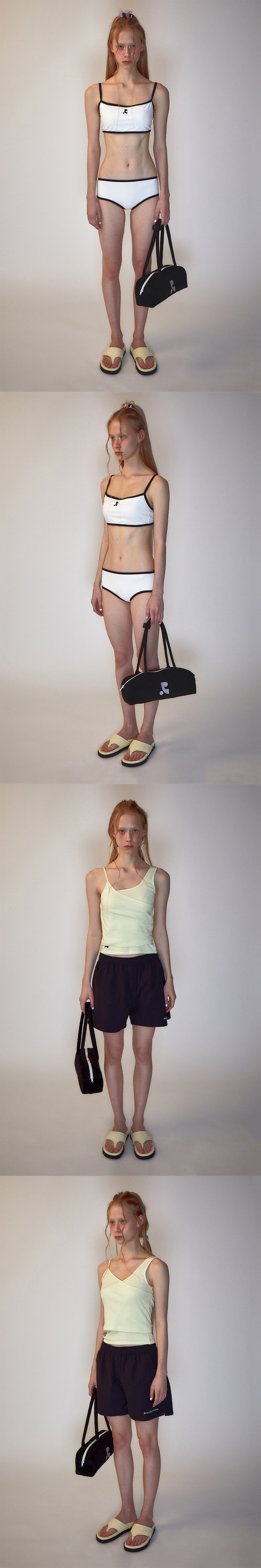 MUSINSA公式 | REST&RECREATION RR LOGO TERRY SHOUIDER BAG BLACK