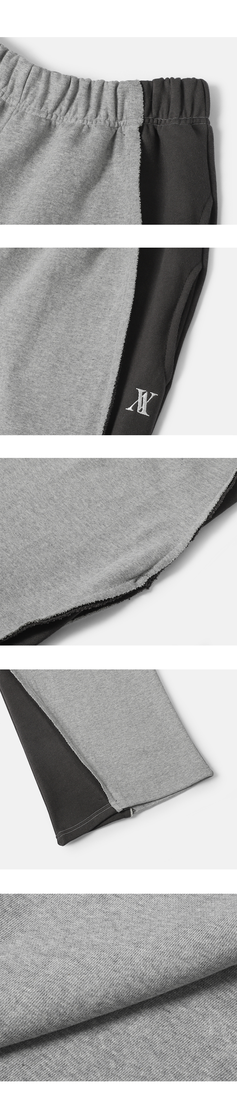 어반드레스(AVANDRESS) Optical Side Wide Pants BLACK