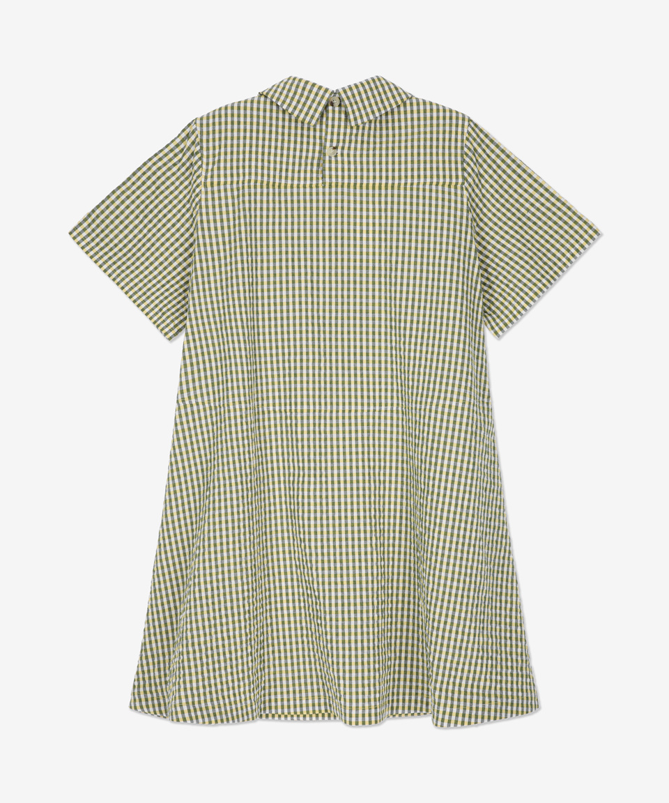 ワンピース KENZO Gingham Babydoll Dress Golden Yellow FD52RO1139RU40 FD MUSINSA | KENZO Gingham Baby Doll Dress - Golden Yellow