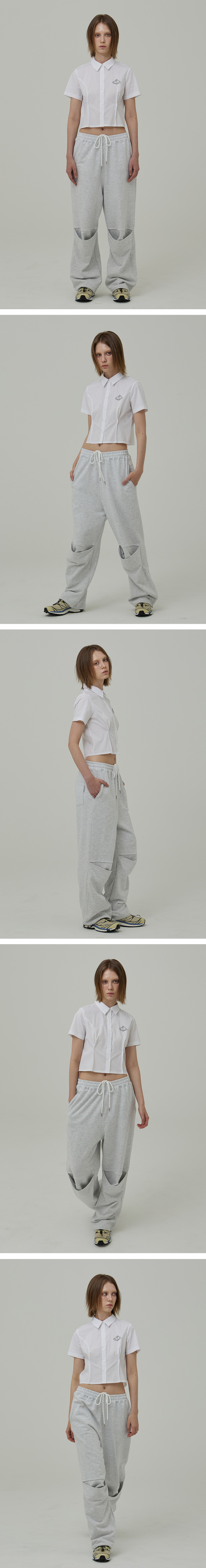 ◆PLASMA SPHERE◆ SLIT PANTS IN GRAYWide Pants PS23SSPT MUSINSA | PLASMA SPHERE SLIT PANTS IN GRAY (wide underwear)