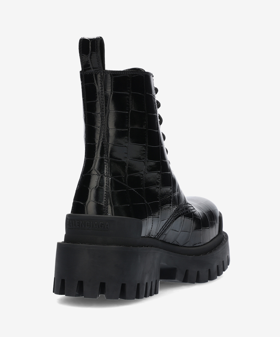 ☆韓国の人気☆【BALENCIAGA】☆STRIKE BOOTS☆ブーツ☆ Men's Strike Lace-up Boot in Black | Balenciaga US